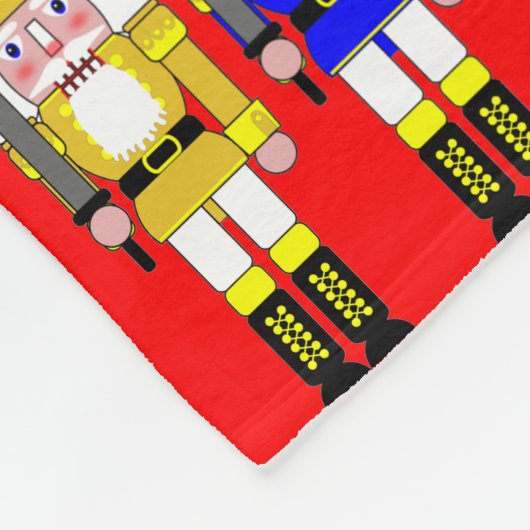 Weihnachtsnährkracker Fleecedecke (Ecke)