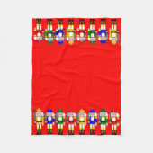 Weihnachtsnährkracker Fleecedecke (Vorderseite)