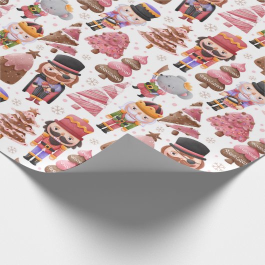 Weihnachtsnährkracker Geschenkpapier (Ecke)