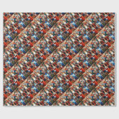 Weihnachtsnährkracker überall geschenkpapier (Flach)