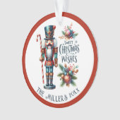 Weihnachtsnährungsmittel im benutzerdefinierten Te Ornament (Vorderseite)