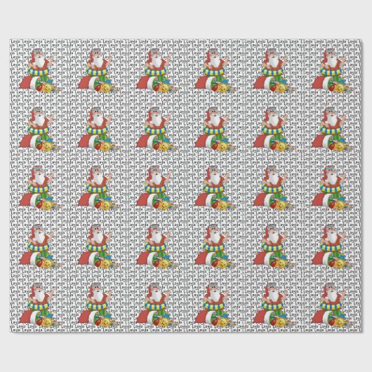 Weihnachtsname Beach Geschenkpapier (Flach)