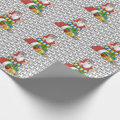 Weihnachtsname Beach Geschenkpapier (Ecke)