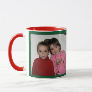 WeihnachtsNAME & FOTO-Vorlage Geschenk Tasse
