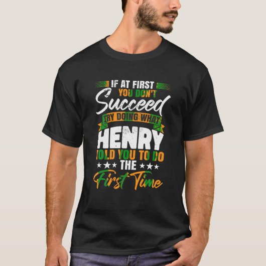 Weihnachtsname Henry T Shirt (Vorderseite)