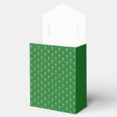 Weihnachtsname Monogram Grüne Fragezeichen Geschenkschachtel (Geöffnet)