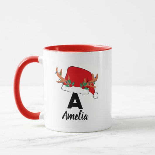 Weihnachtsname personalisiert tasse (Links)