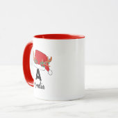 Weihnachtsname personalisiert tasse (Vorderseite Links)