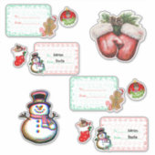 Weihnachtsnamen Aufkleber (Vorderseite)