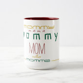 Weihnachtsnamen Personalisierter Kaffeebeutel Zweifarbige Tasse (Mittel)