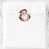 Weihnachtsnamen Tags Runder Aufkleber (Tasche)