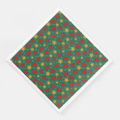 WeihnachtsNapkins mit Roten und Gold Stars Serviette (Ecke)