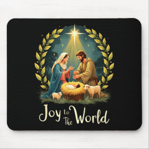 Weihnachtsnativität Christliche Geburt Jesu Freude Mousepad