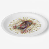 Weihnachtsnativity-Geburtstags-Party für Jesus Pappteller (Schrägansicht)