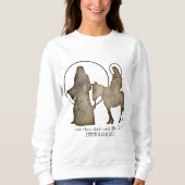 Weihnachtsnativity-Silhouette Sweatshirt (Vorderseite)