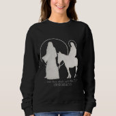 Weihnachtsnativity-Silhouette Sweatshirt (Vorderseite)