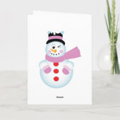 Weihnachtsnephe Feiertagskarte (Rückseite)