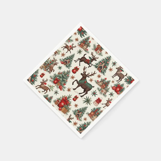 Weihnachtsnepkin Serviette (Ecke)