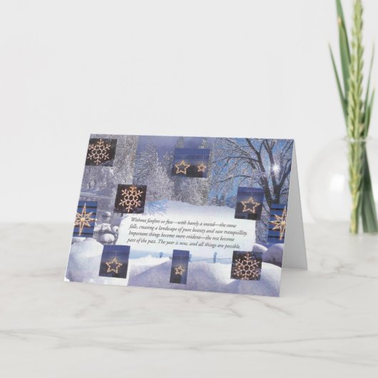 Weihnachtsneue Jahre Feiertagskarte (Vorderseite)