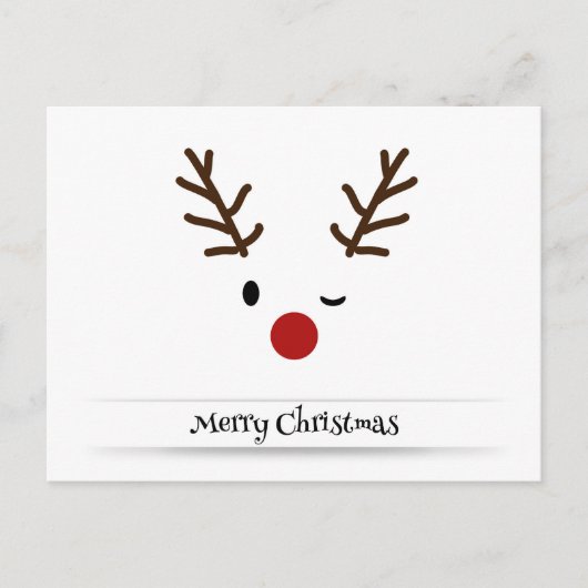 Weihnachtsneuentwurf Feiertagspostkarte (Vorderseite)