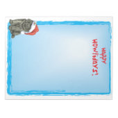 Weihnachtsneufundland Notizblock (Vorderseite)