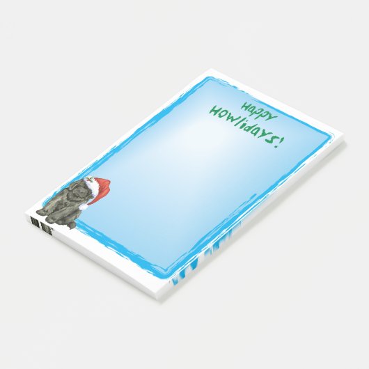 Weihnachtsneufundland Post-it Klebezettel (angewinkelt)