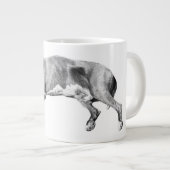 Weihnachtsnickerchen, Pit-Mix-Friede Jumbo-Tasse (Vorderseite Rechts)