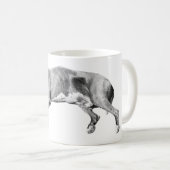 Weihnachtsnickerchen, Pit-Mix-Friede Kaffeetasse (VorderseiteRechts)