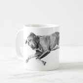 Weihnachtsnickerchen, Pit-Mix-Friede Kaffeetasse (Vorderseite Links)