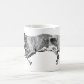 Weihnachtsnickerchen, Pit-Mix-Friede Kaffeetasse (Mittel)