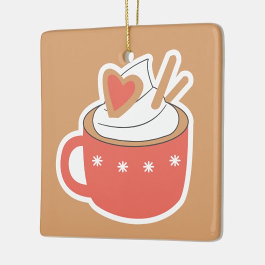 WeihnachtsNiedlich Keramikornament (Links)