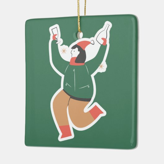 WeihnachtsNiedlich Keramikornament (Links)