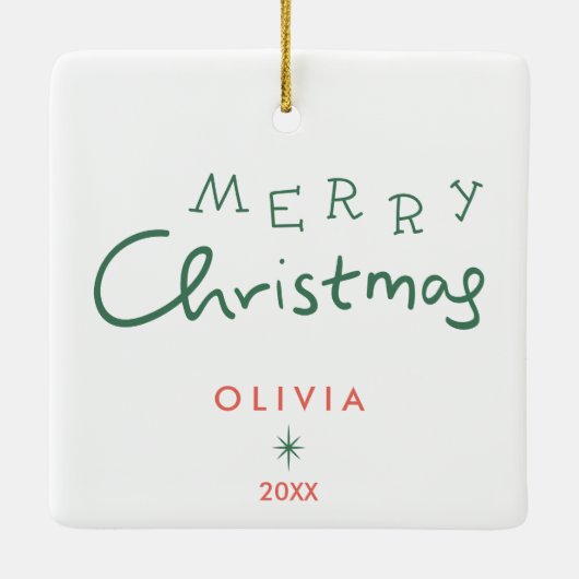 WeihnachtsNiedlich Keramikornament (Rückseite)