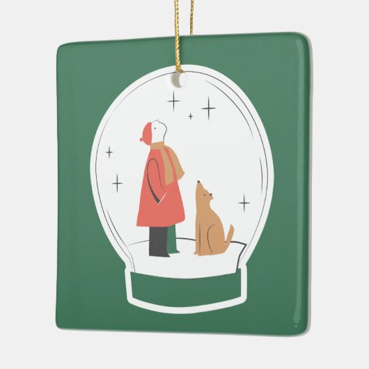 WeihnachtsNiedlich Keramikornament (Links)