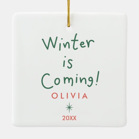 WeihnachtsNiedlich Keramikornament (Rückseite)