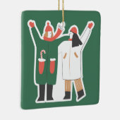 WeihnachtsNiedlich Keramikornament (Rechts)
