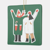 WeihnachtsNiedlich Keramikornament (Links)
