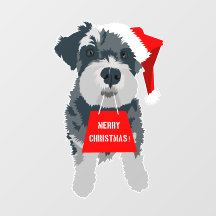 WeihnachtsNiedlich Miniatur Schnauzer Dog Weihnach
