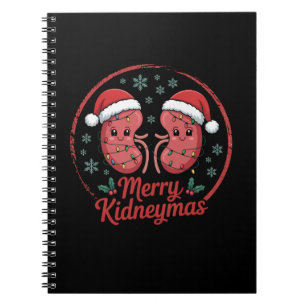 Weihnachtsniere Funny Kidney Urlaub für Nephr Notizblock