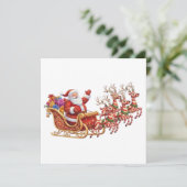 WEIHNACHTSNIKOLAUS KARTE (Stehend Vorderseite)