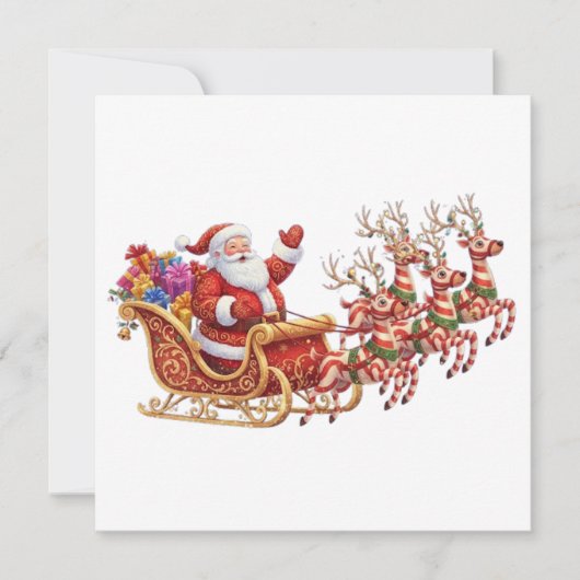 WEIHNACHTSNIKOLAUS KARTE (Vorderseite)