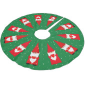 WeihnachtsNomaden auf Green Brushed Polyester Tree Weihnachtsbaumdecke (Schrägansicht)