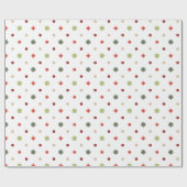 Weihnachtsnordisches Muster der geometrischen Geschenkpapier (Flach)