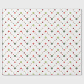 Weihnachtsnordisches Muster der geometrischen Geschenkpapier (Flach)