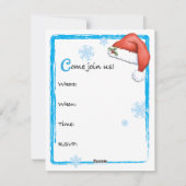 Weihnachtsnorwegisch-Elkhound Feiertagskarte (Rückseite)