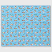 Weihnachtsnorwegischer Lundehund Geschenkpapier (Flach)