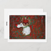 Weihnachtsnose Reindeer Moose Feiertagskarte (Vorne/Hinten)