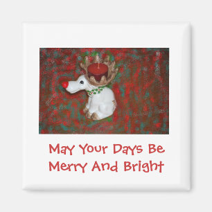 Weihnachtsnose Reindeer Moose Magnet