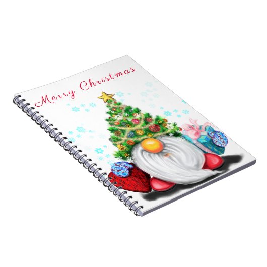 WeihnachtsNotebook-Gnome mit Geschenken Notizblock (Rechte Seite)