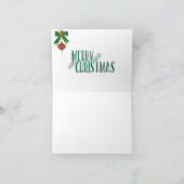 Weihnachtsnotecard leuchtende Kerzen Initial X Feiertagskarte (Innenseite)